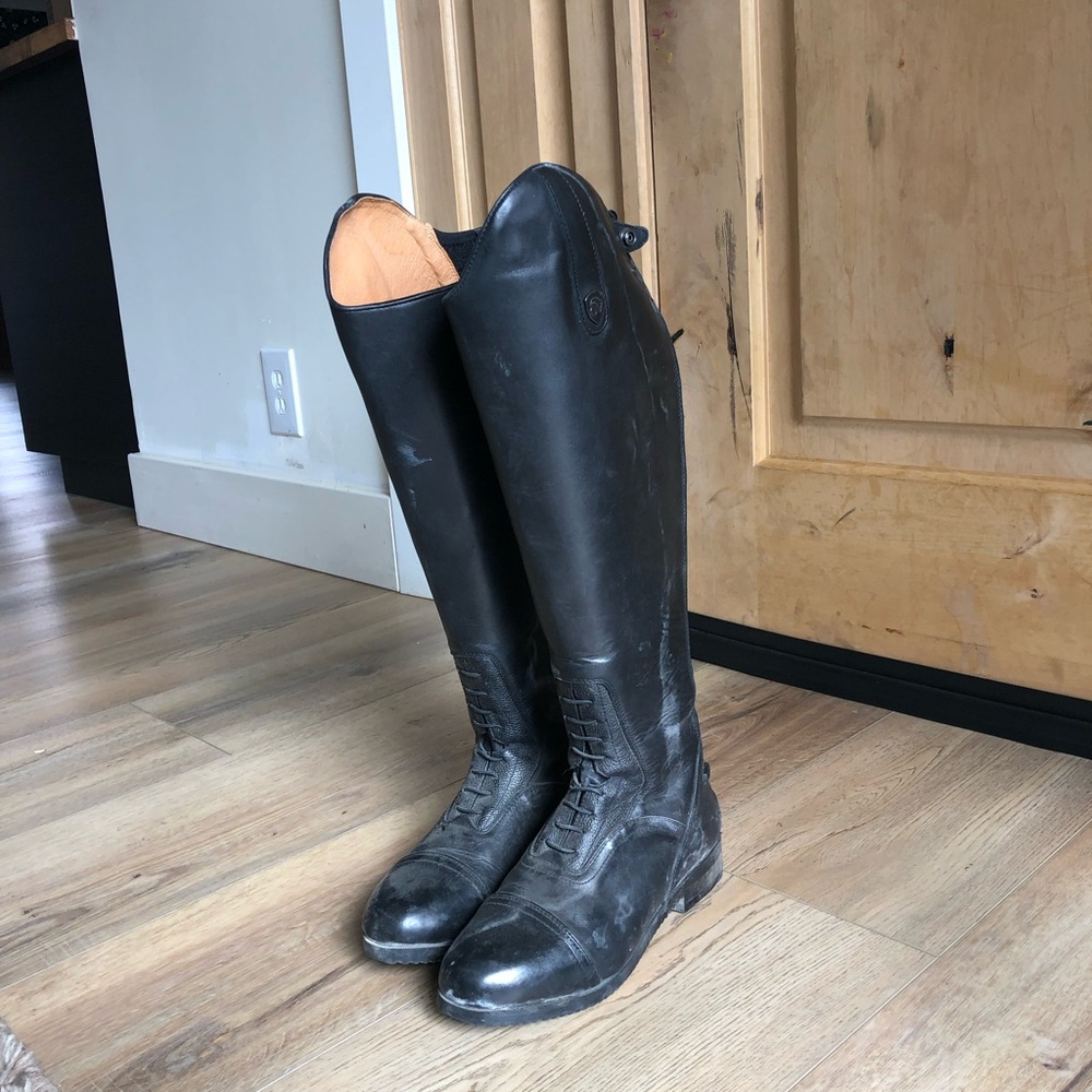 Ovation flex English riding boots -wide calf